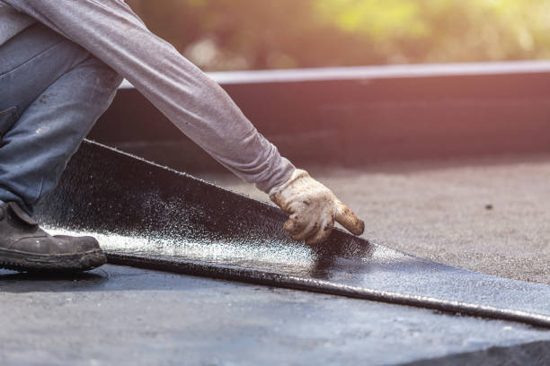Professional Crawl Space Encapsulation technician working in Amlin, OH